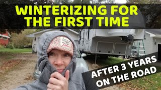 3 Years on the Road | Fancy-Free RV Winterize for the First Time!