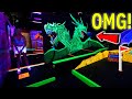 This blacklight mini golf course blew us away