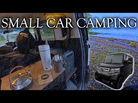 【車中泊キャンプ旅】軽自動車で2100km 大雨強風車中泊キャンプ｜car camping in heavy rain