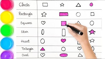 Learn Shapes name for kids | How to draw Geometric Basic Shapes for kids | Shapes for kids #shape