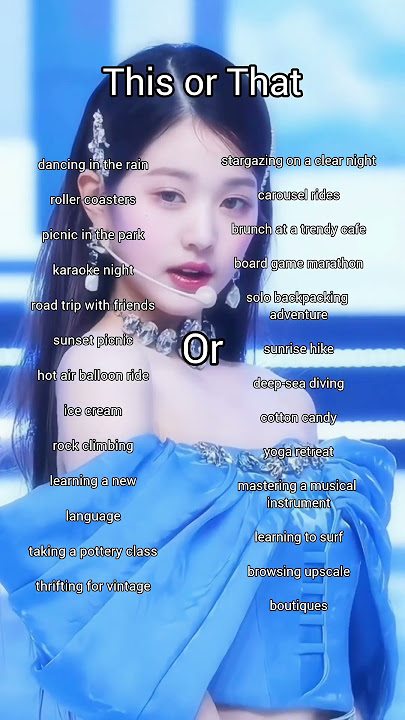 This or That....