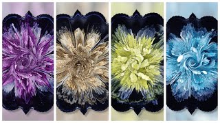 #201 WOW!! EpoxidharzBlumen mit Petri Effekt  Resin flowers with petri dish effect