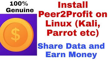 How to Install peer2profit on kali linux, parrot os ||  Share data and Earn Money on linux [Hindi]