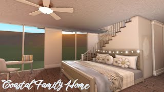 Coastal Family Home   roblox bloxburg  speed build