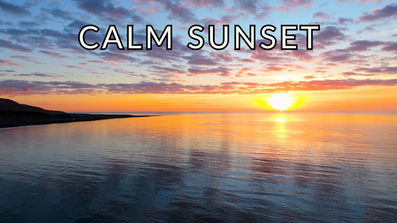 1 Hour Peaceful Sunset Drone Views | Relaxing Ambient Nature Music in 4K