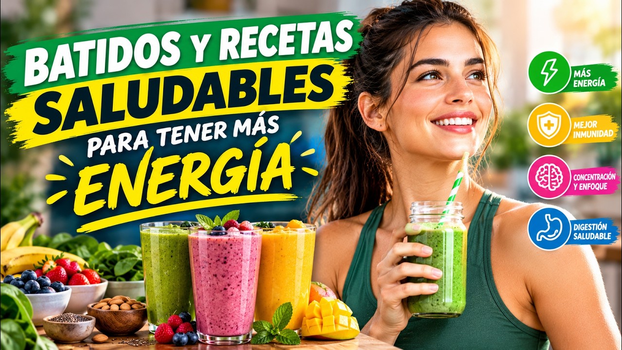 Batidos y recetas saludables para tener más energía