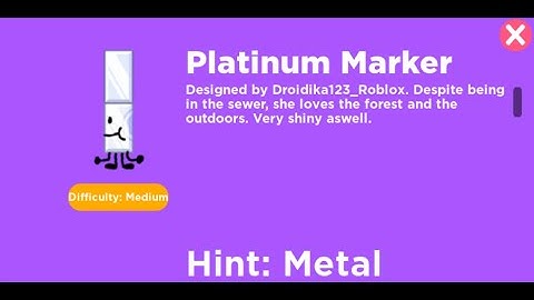 How to get Platinum Marker in Find The Markers