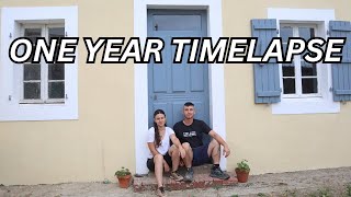 1 YEAR TIMELAPSE ‑ We bought an ABANDONED HOUSE in France | THEN AND NOW RESTORATION in 72 minutes