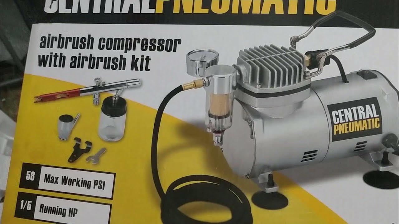 Airbrush kit from Harbor freight tools. YouTube