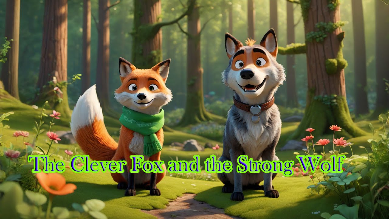 Strong Fox Animation The Clever Fox and the Strong Wolf|Animated Videos||Hindi Cartoon ...