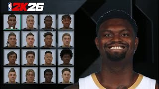 Best Zion Williamson Face Creation NBA 2K26 | How To Make Zion Williamson On NBA 2K26