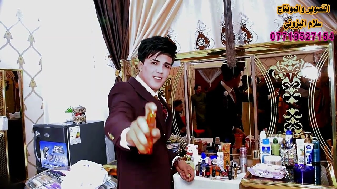 شوفو العريس شلون فرحان حفل زفاف الطيب (سجاد فاخر الدراجي)#التصوير_سلام_البزوني