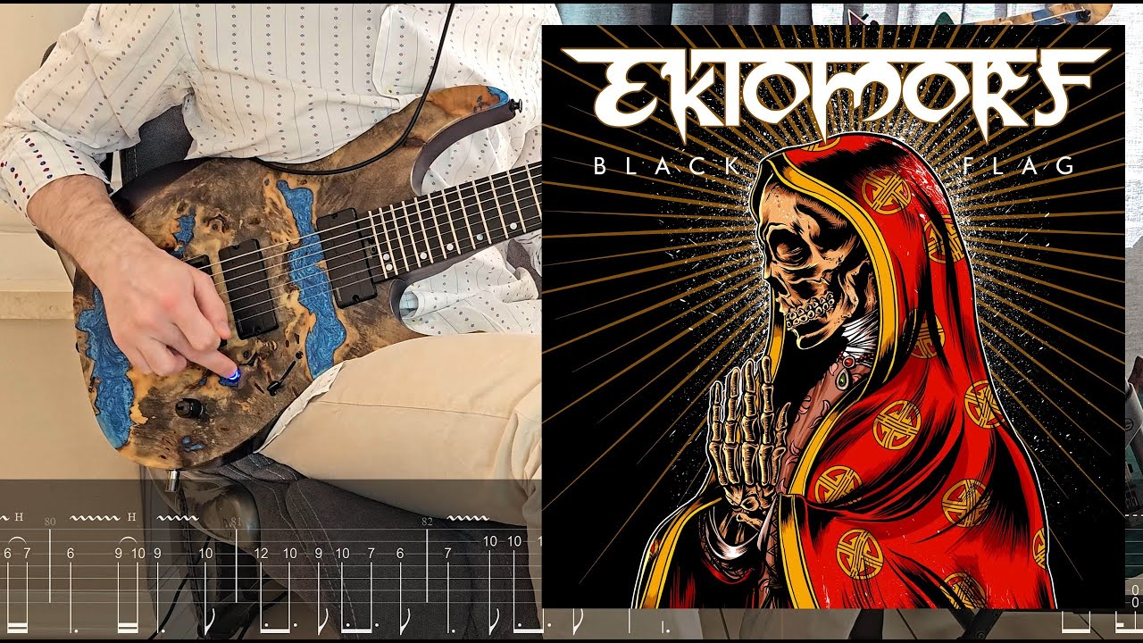 EKTOMORF - Black Flag (Guitar Cover with On Screen Tabs)
