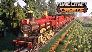 HOGWARTS EXPRESS in Minecraft Create Mod 🚂 | Train Tutorial