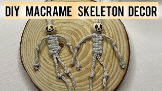 DIY Macrame Skeleton Charm