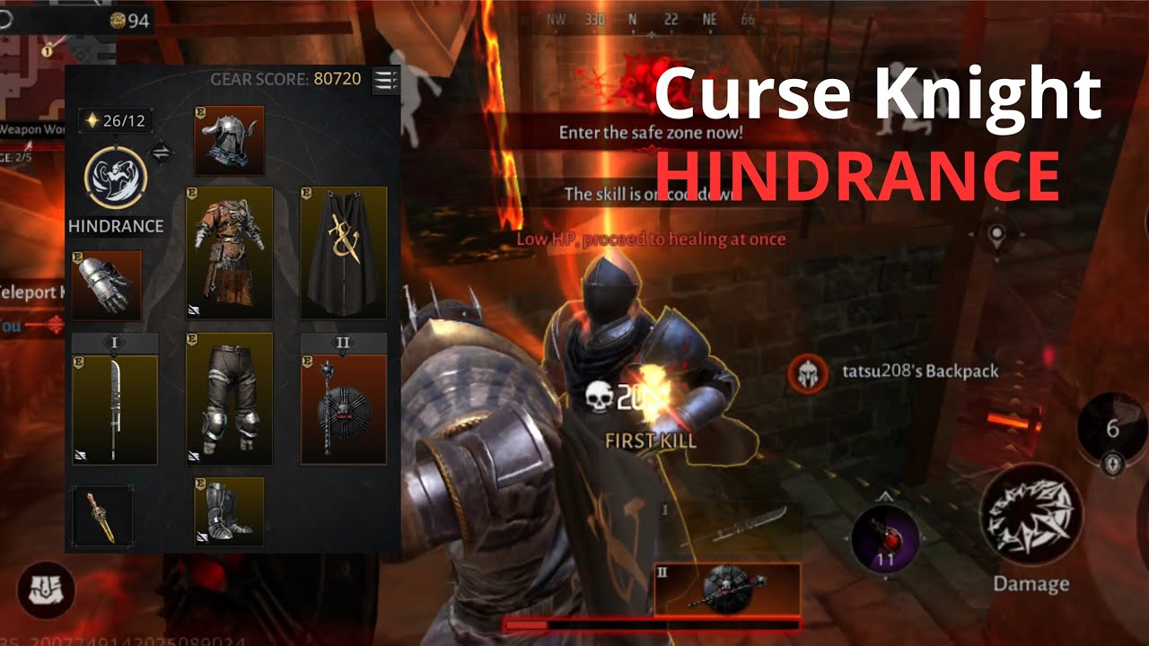 CURSE KNIGHT HINDRANCE GAMEPLAY, OP? | Gold and Glory