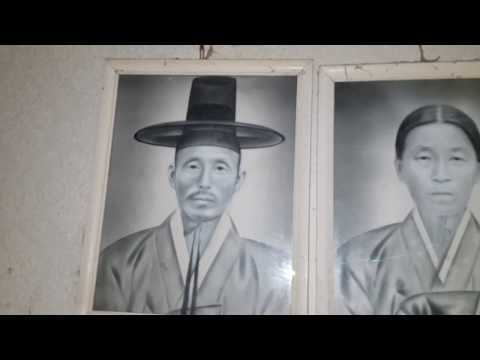 경북의 산골에 백년도 더된 오래된 초가집 골짜기 강풍에 엉망?