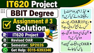IT620 Assignment 3 Solution 2026 || IT620 Final project BBIT Revised OAR #it620 #project