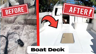 EASIEST Way To Restore Your Boat Deck : AMAZING Results!!!