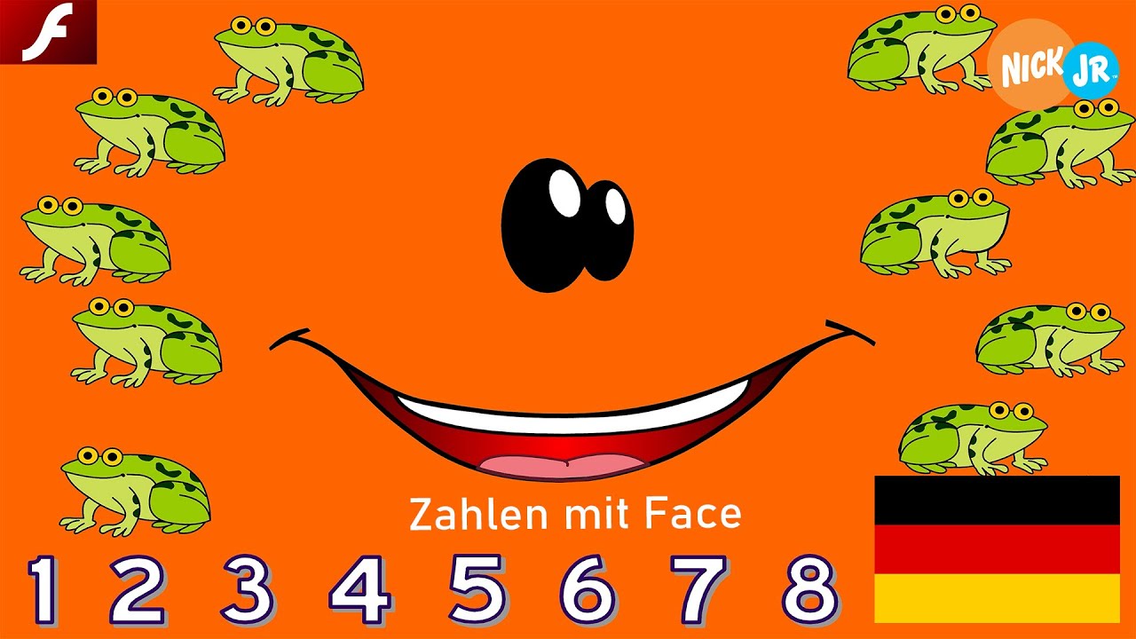 Zahlen mit Face (Flash 1999) German/Deutsch - Nick Jr. Games - YouTube