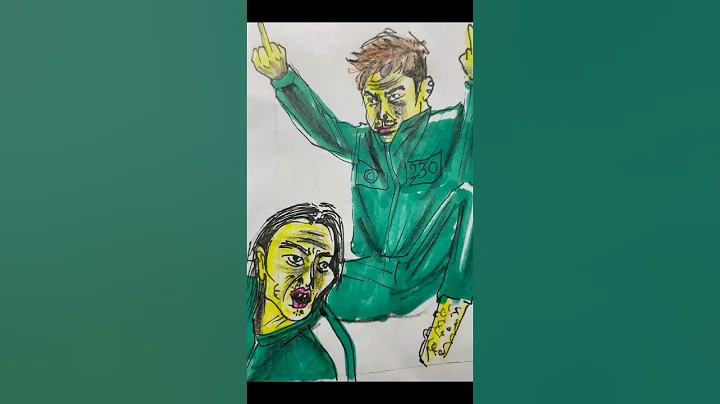 Funny drawing - Squid game 2 | #new #squidgame #drawing #funny #shorts