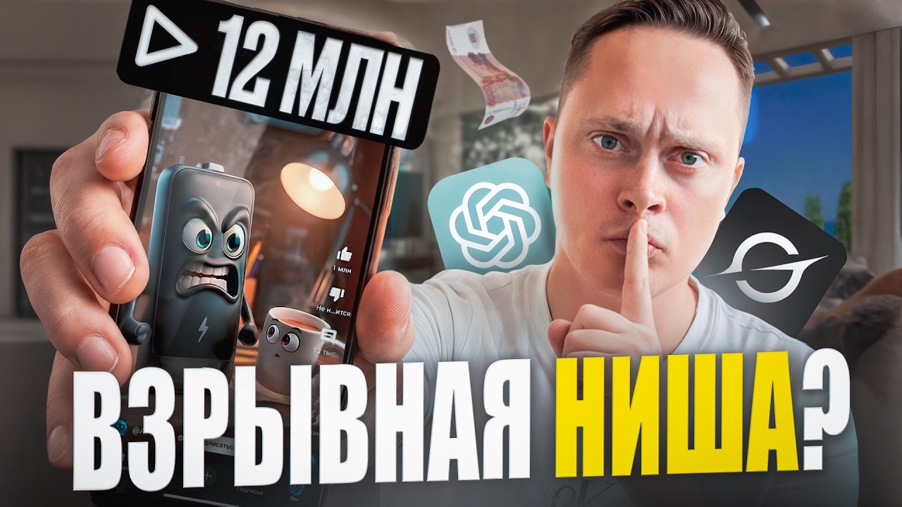 Я создал ЮТУБ канал Чтобы Заработать - НОВАЯ AI НИША  2026