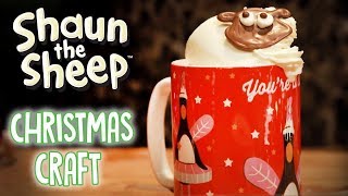 How To Make Shaun the Sheep Hot Chocolate! Christmas Craft ☕🎄