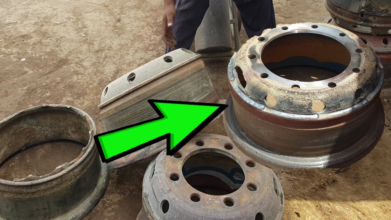 How to Restore Broken Old Rim || Truck Rim Rebuilding || Complete Process