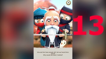 Clumsy Ninja - Gameplay Walkthrough Part 13 - Level 15-16 | BuddyFun