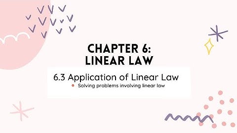 Additional Mathematics F4 Chapter 6 | 6.3 Application of Linear Law