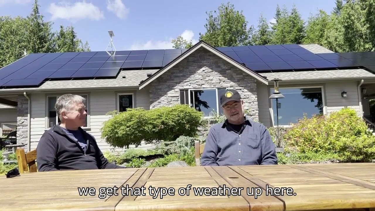 Martin Residence - Dan and Andy Discuss Rainy Day Solar Production
