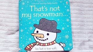 That's Not My Snowman... by Usborne || Touchy Feely Baby Board Book Flip Through || Christmas Book🎄