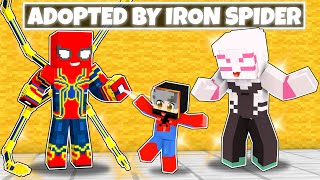 Adopted by IRON SPIDERMAN in Minecraft! (Hindi)