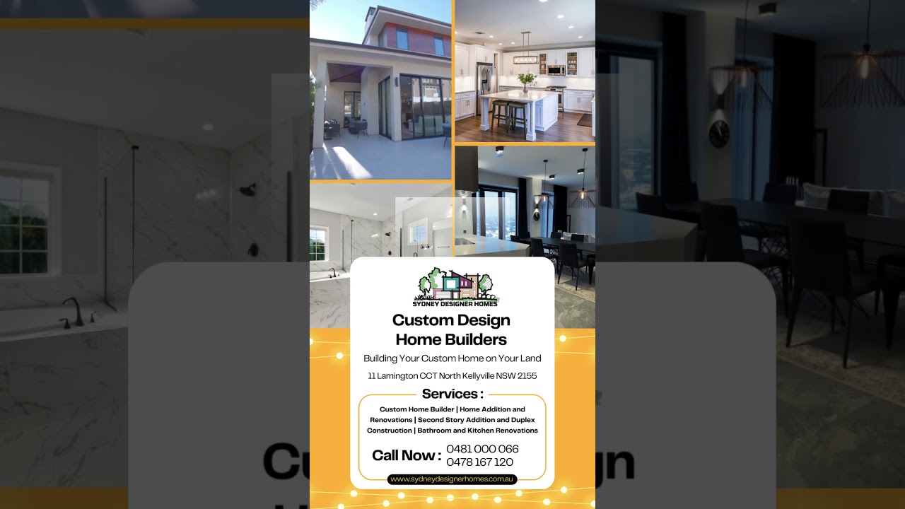 Custom Design Home Construction Experts in Sydney