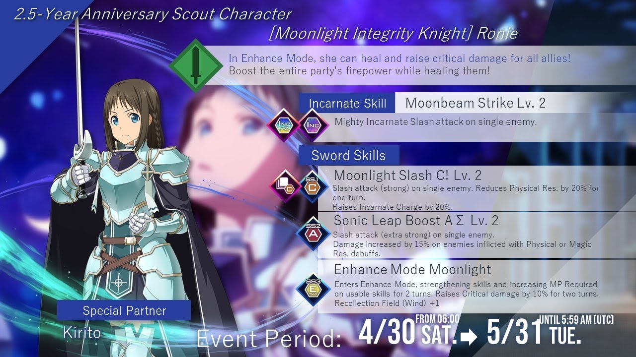 SAO Unleash Blading IM SPEECHLESS. HYPE SUMMONS FOR INTEGRITY