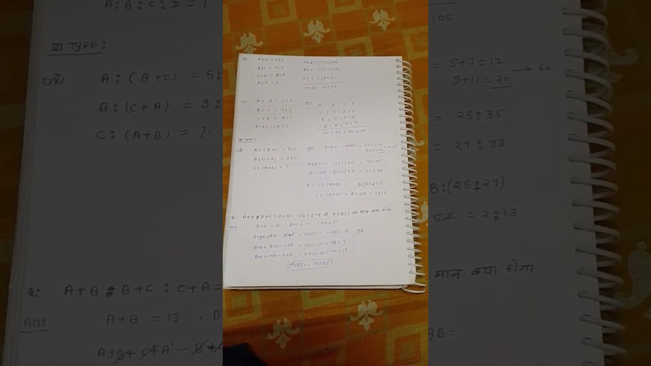 SSC CGL CHSL MTS CPO RATIO AND PROPORTION CLASS NOTES 