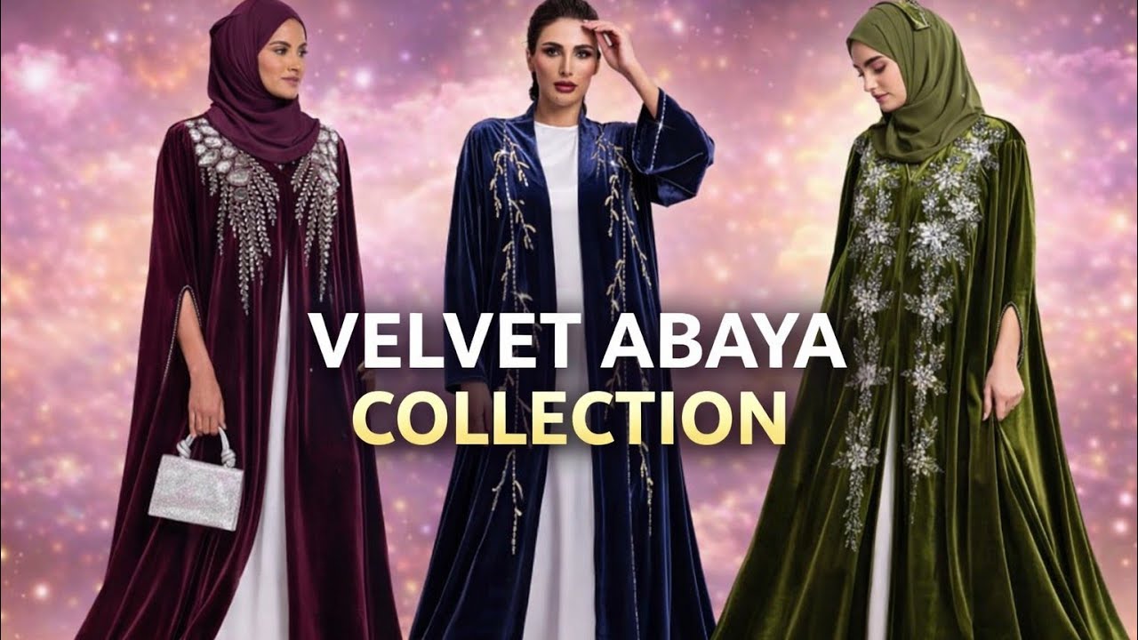 🔥Top Trending Rich Look Eid Party Velvet Abaya Collection 2026 | Luxury Modest Fashion 
