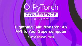Lightning Talk: Monarch: An API To Your Supercomputer - Marius Eriksen, Meta