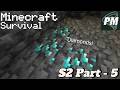 Diamonds! - Minecraft ProtoManly's weather survival S2 E5