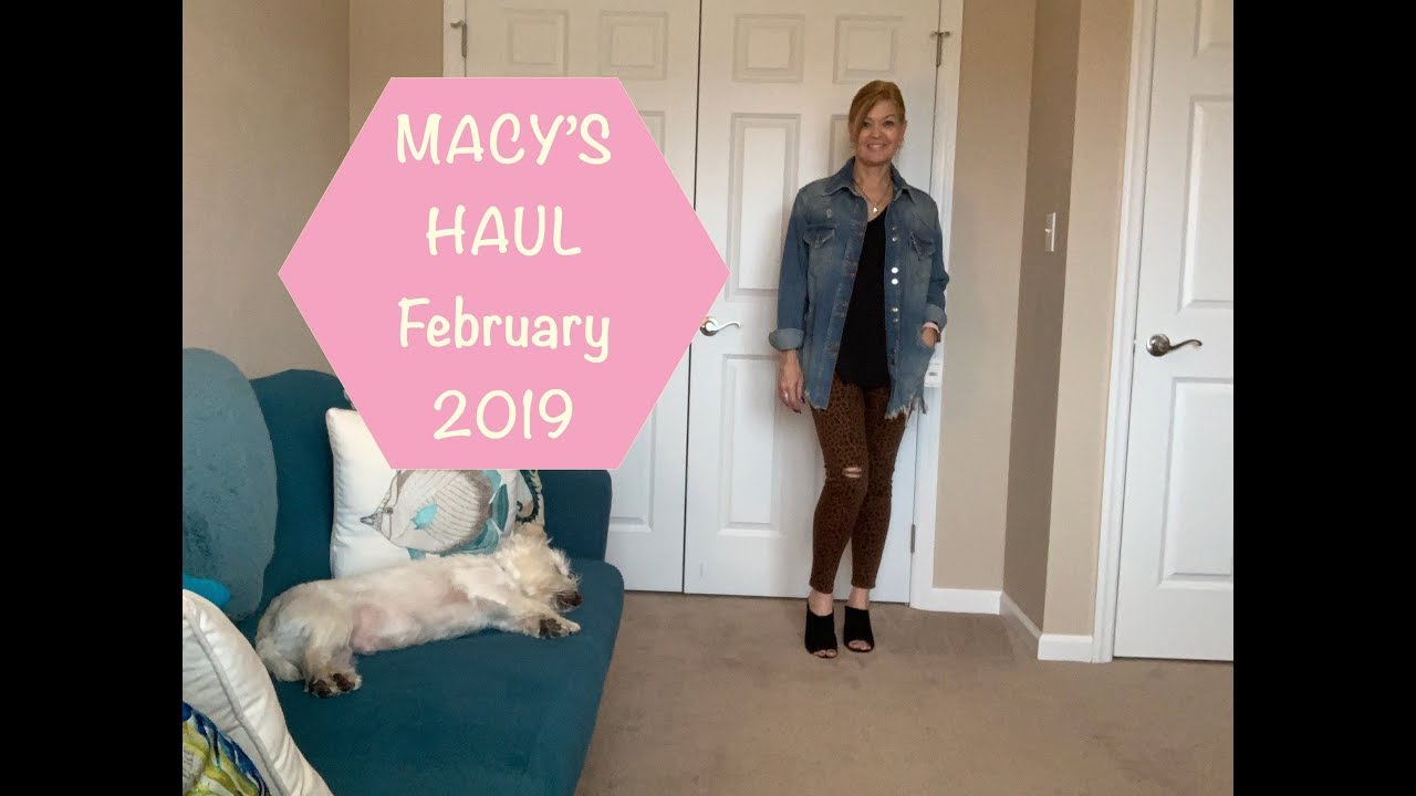 Macy's Haul - February 2019:  Basics and fun Spring transitions!🌸👖👚🌼