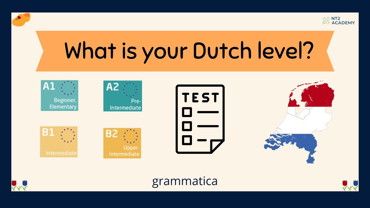 NT2 - Nederlandse TAALTEST grammatica! Welk NIVEAU heb jij? #learndutch