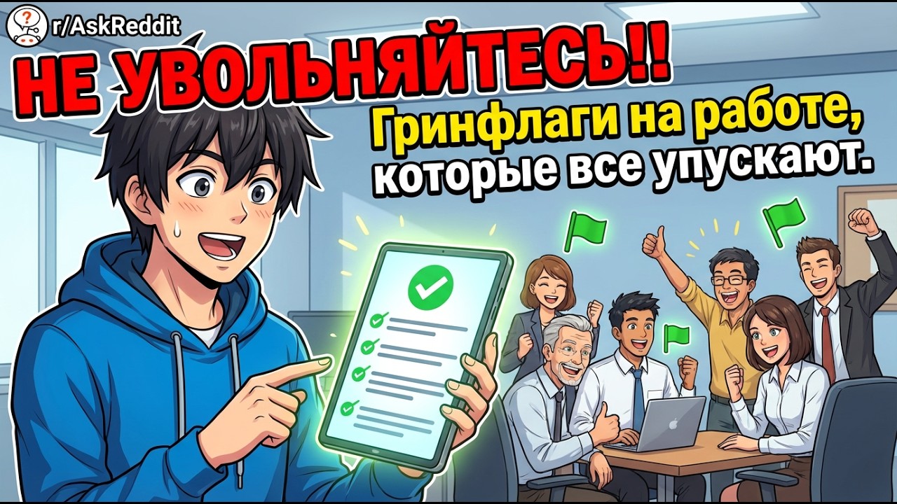 НЕ УВОЛЬНЯЙТЕСЬ: Гринфлаги на работе, которые все упускают | r/AskReddit