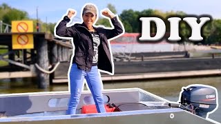 Girl built a boat: 5 month in 10 minutes.