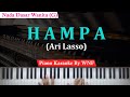 Ari Lasso - Hampa Karaoke Female Key | Piano Karaoke   Chord