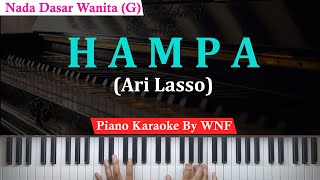 Ari Lasso - Hampa Karaoke Female Key | Piano Karaoke + Chord