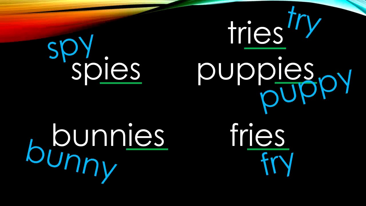 Word Endings es and ies - YouTube