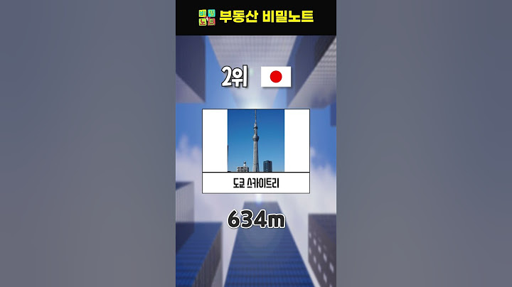 세계에서 가장 높은 건물 TOP3 #Shorts