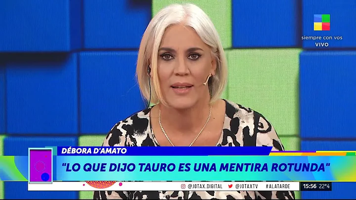 DBORA D'AMATO le contest a MARCELA TAURO, quien la...