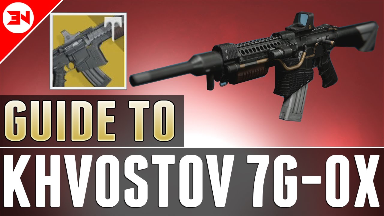 How To Get The Exotic Khvostov 7G-OX - Schematics / Weapon Parts