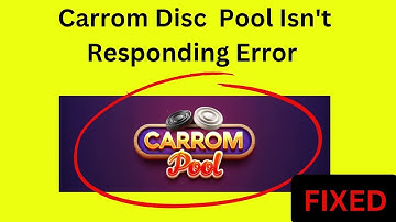 How To Fix Carrom Disc  Pool Isn
